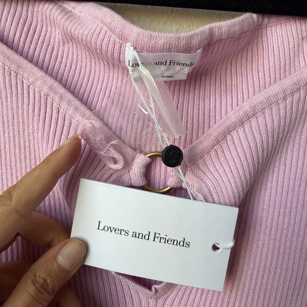 Lovers and Friends Hera Mini Dress in Lavender NWT NEW Size L - Picture 5 of 7